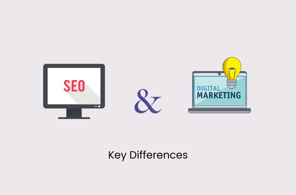 SEO and digital marketing difference