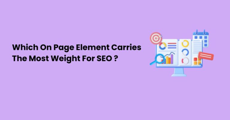 which on page element carries the most weight for SEO