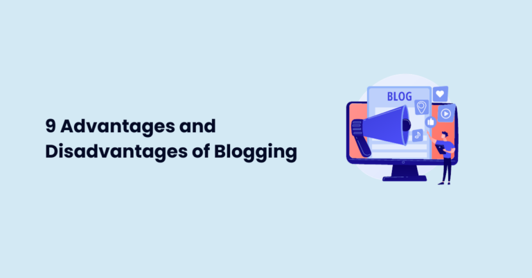 advantages and disadvantages of blogging visual presentation