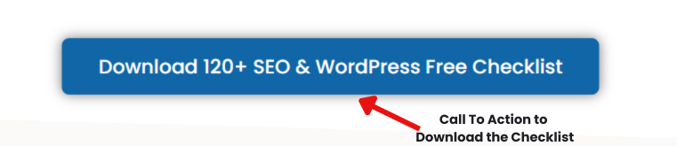 screenshot of Call to action to download the SEO checklist